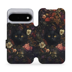 Flip pouzdro na mobil Google Pixel 11 - Mobiwear V161S, temné kočky