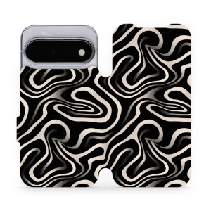 Flip pouzdro na mobil Google Pixel 11 - Mobiwear VA63S, vlnky a linky