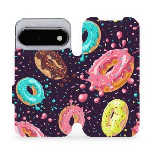 Flip pouzdro na mobil Google Pixel 11 - Mobiwear VP19S, donutky