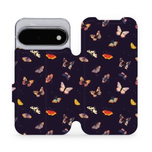 Flip pouzdro na mobil Google Pixel 11 - Mobiwear VP78S, barevní motýlci