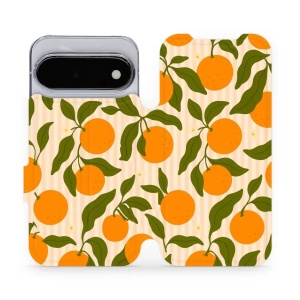Flip pouzdro na mobil Google Pixel 11 - Mobiwear VP82S, pomeranče