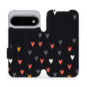 Flip pouzdro na mobil Google Pixel 11 - Mobiwear VP79P, srdíčka