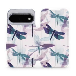 Flip pouzdro na mobil Google Pixel 11 - Mobiwear VB09S, vážky nad vodou