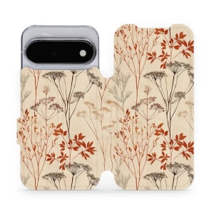 Flip pouzdro na mobil Google Pixel 11 - Mobiwear VB10S, trávy a okolíky