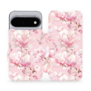 Flip pouzdro na mobil Google Pixel 11 - Mobiwear VB18S, magnolie v pudrově růžové
