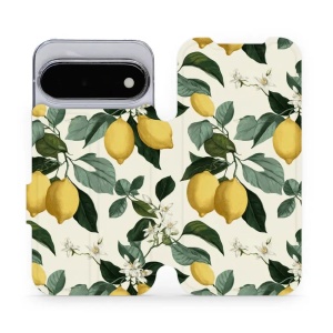 Flip pouzdro na mobil Google Pixel 11 - Mobiwear VB02S, rozkvetlé citrony