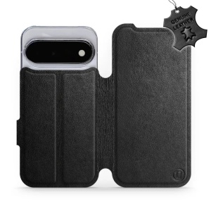 Kožené flip pouzdro na mobil Google Pixel 11 - Mobiwear - černé