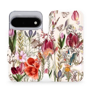 Flip pouzdro na mobil Google Pixel 11 - Mobiwear MP01S, rozkvetlá louka
