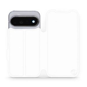 Flip pouzdro na mobil Google Pixel 11 Pro - Mobiwear bílé a oranžové