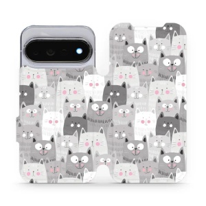 Flip pouzdro na mobil Google Pixel 11 Pro - Mobiwear M099P, kočičky