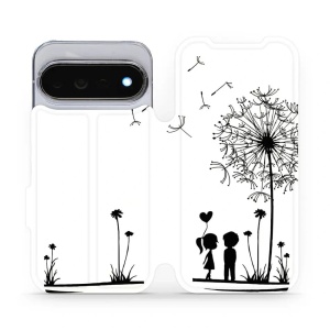 Flip pouzdro na mobil Google Pixel 11 Pro - Mobiwear MH16P, dvojice s pampeliškou
