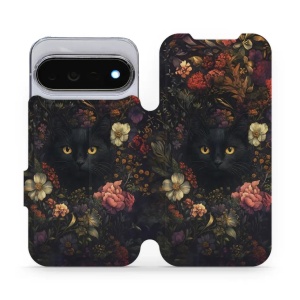Flip pouzdro na mobil Google Pixel 11 Pro - Mobiwear V161S, temné kočky