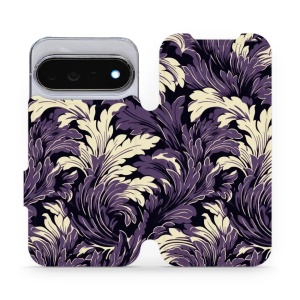 Flip pouzdro na mobil Google Pixel 11 Pro - Mobiwear VA46S, fialové rostliny