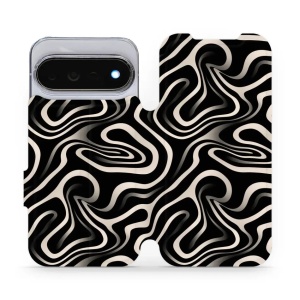 Flip pouzdro na mobil Google Pixel 11 Pro - Mobiwear VA63S, vlnky a linky
