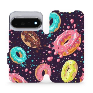 Flip pouzdro na mobil Google Pixel 11 Pro - Mobiwear VP19S, donutky