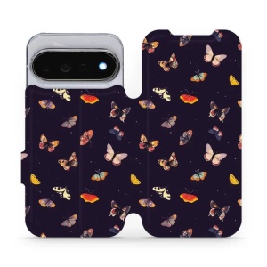 Flip pouzdro na mobil Google Pixel 11 Pro - Mobiwear VP78S, barevní motýlci