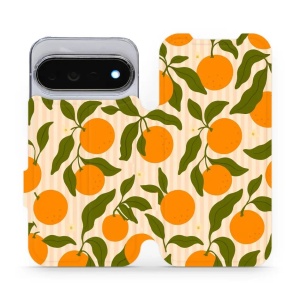 Flip pouzdro na mobil Google Pixel 11 Pro - Mobiwear VP82S, pomeranče