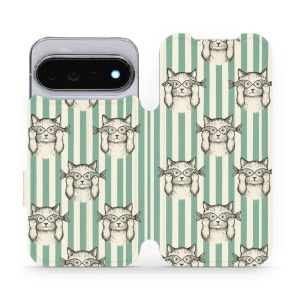 Flip pouzdro na mobil Google Pixel 11 Pro - Mobiwear VP90S, číča ryby