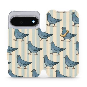 Flip pouzdro na mobil Google Pixel 11 Pro - Mobiwear VP91S, holubi