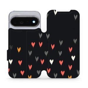 Flip pouzdro na mobil Google Pixel 11 Pro - Mobiwear VP79P, srdíčka
