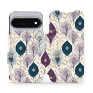 Flip pouzdro na mobil Google Pixel 11 Pro - Mobiwear VB06S, paví pera