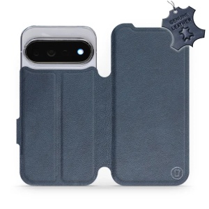 Kožené flip pouzdro na mobil Google Pixel 11 Pro - Mobiwear - modré
