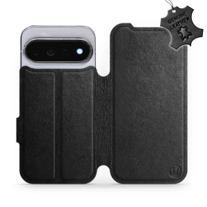 Kožené flip pouzdro na mobil Google Pixel 11 Pro - Mobiwear - černé