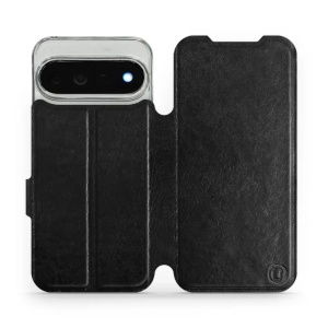 Flip pouzdro na mobil Google Pixel 11 Pro XL - Mobiwear černé a oranžové