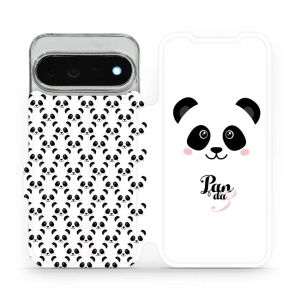 Flip pouzdro na mobil Google Pixel 11 Pro XL - Mobiwear M030P, panda Amálka