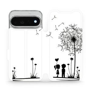 Flip pouzdro na mobil Google Pixel 11 Pro XL - Mobiwear MH16P, dvojice s pampeliškou