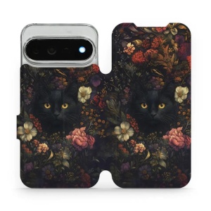 Flip pouzdro na mobil Google Pixel 11 Pro XL - Mobiwear V161S, temné kočky