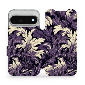 Flip pouzdro na mobil Google Pixel 11 Pro XL - Mobiwear VA46S, fialové rostliny