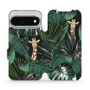 Flip pouzdro na mobil Google Pixel 11 Pro XL - Mobiwear VP06P, žirafky