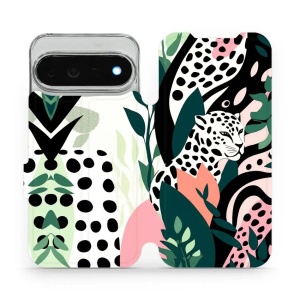 Flip pouzdro na mobil Google Pixel 11 Pro XL - Mobiwear VP53S, levhart
