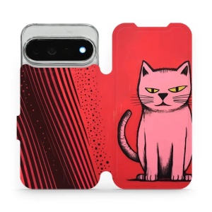 Flip pouzdro na mobil Google Pixel 11 Pro XL - Mobiwear VP54S, kocourek