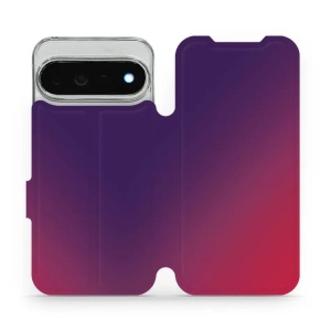 Flip pouzdro na mobil Google Pixel 11 Pro XL - Mobiwear VP67S, fialový a růžový odstín