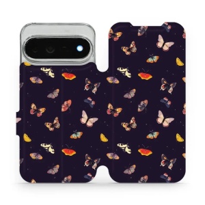 Flip pouzdro na mobil Google Pixel 11 Pro XL - Mobiwear VP78S, barevní motýlci