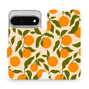 Flip pouzdro na mobil Google Pixel 11 Pro XL - Mobiwear VP82S, pomeranče