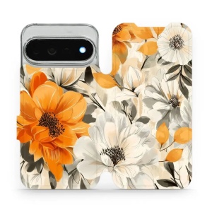 Flip pouzdro na mobil Google Pixel 11 Pro XL - Mobiwear VP75S, podzimní květy