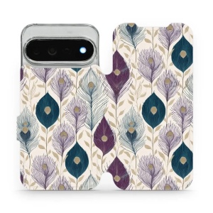 Flip pouzdro na mobil Google Pixel 11 Pro XL - Mobiwear VB06S, paví pera