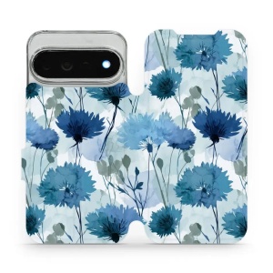 Flip pouzdro na mobil Google Pixel 11 Pro XL - Mobiwear VB23S, akvarelové chrpy