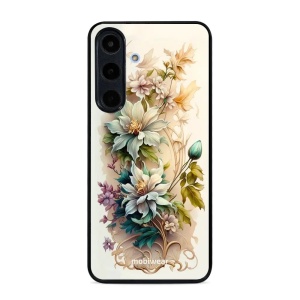 Lesklý kryt na mobil Samsung Galaxy S26 FE - Mobiwear Glossy G014G, krémové květy