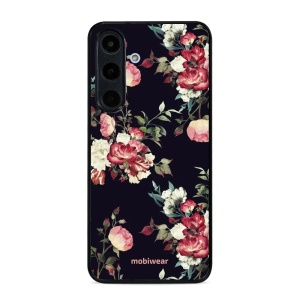 Lesklý kryt na mobil Samsung Galaxy S26 FE - Mobiwear Glossy G040G, růže na černé