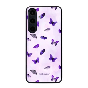 Lesklý kryt na mobil Samsung Galaxy S26 FE - Mobiwear Glossy GP77G, fialoví motýlci