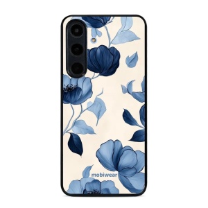 Lesklý kryt na mobil Samsung Galaxy S26 FE - Mobiwear Glossy GP73G, modrá krása květů