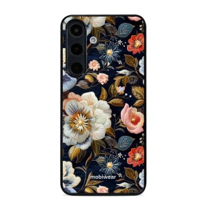 Lesklý kryt na mobil Samsung Galaxy S26 FE - Mobiwear Glossy GB04G, vyšívaná kytice