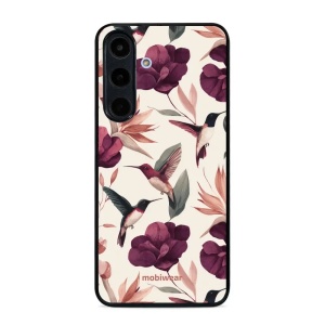 Lesklý kryt na mobil Samsung Galaxy S26 FE - Mobiwear Glossy GB07G, kolibříci v květinách