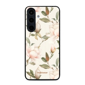 Lesklý kryt na mobil Samsung Galaxy S26 FE - Mobiwear Glossy GB17G, magnolie na bílé