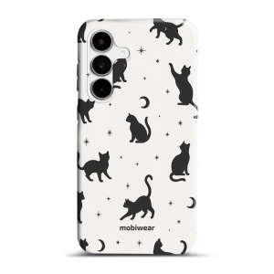 Odolný kryt na mobil Samsung Galaxy S26 FE - Mobiwear Elite Pro E162E, noční kočičky