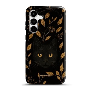 Odolný kryt na mobil Samsung Galaxy S26 FE - Mobiwear Elite Pro E164E, černá kočka